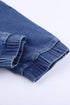 Pocketed Distressed Denim Jean