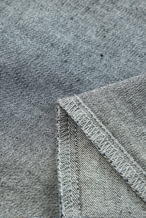 Pocketed Distressed Denim Jean