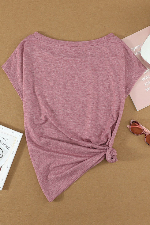 Pocketed Tee With Side Slits