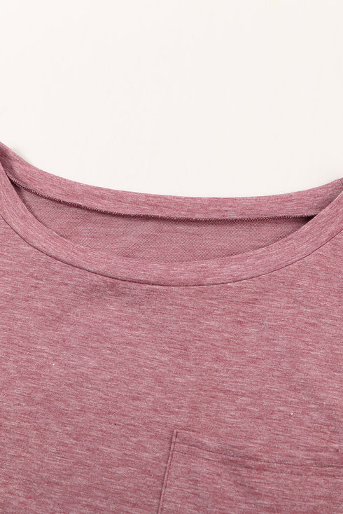Pocketed Tee With Side Slits