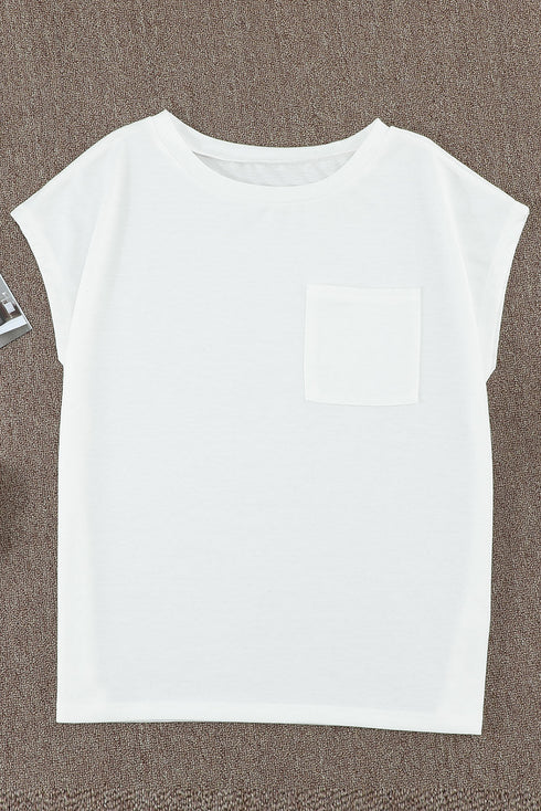 Pocketed Tee With Side Slits