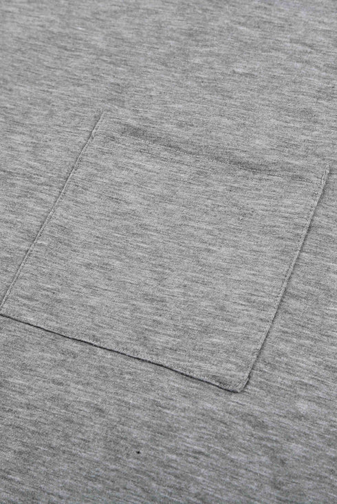 Pocketed Tee With Side Slits