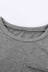 Pocketed Tee With Side Slits