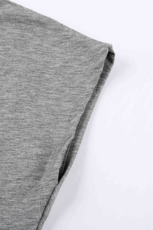 Pocketed Tee With Side Slits