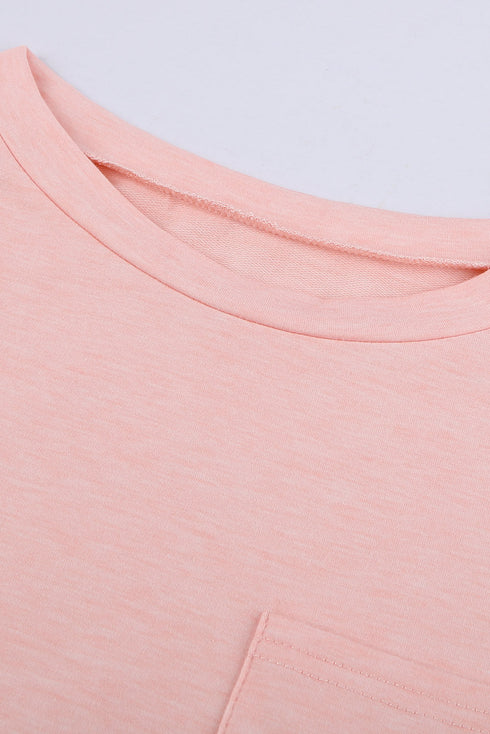 Pocketed Tee With Side Slits