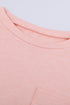 Pocketed Tee With Side Slits