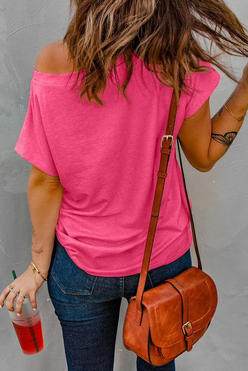 Pocketed Tee With Side Slits