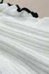 Pointelle Knit Flutter Sleeve Textured Crew Neck Top