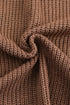 Pointelle Sleeve Ribbed V Neck Button Front Cardigan