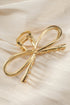Polished Alloy Bow Knot Hair Claw Clip