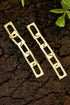 Polished High Shine Alloy Chain Link Dangle Earrings