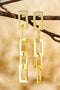 Polished High Shine Alloy Chain Link Dangle Earrings