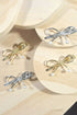 Polished Metal Bow Knot Pearl Accent Hair Clip