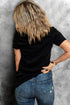 Polka Dot Bow Knot Crawfish Graphic Tee Shirt
