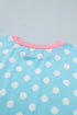 Polka Dot Contrast Trim Active Two Piece Short Set