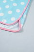 Polka Dot Contrast Trim Active Two Piece Short Set