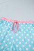 Polka Dot Contrast Trim Active Two Piece Short Set