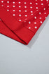 Polka Dot Drawstring Wide Leg Long Sleeve Pant Set