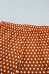 Polka Dot Dropped Shoulder Tee Matching Loungewear Set