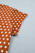 Polka Dot Dropped Shoulder Tee Matching Loungewear Set