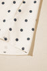 Polka Dot Frilled Stand Collar Lantern Sleeve Blouse