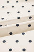 Polka Dot Frilled Stand Collar Lantern Sleeve Blouse