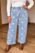 Polka Dot Full Length Regular Fit Jeans