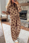 Polka Dot Long Sleeve Drawstring Relaxed Pant Set