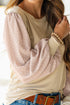 Polka Dot Long Sleeve Round Neck Top