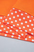 Polka Dot Patchwork Letter Applique Mock Neck Graphic Sweatshirt