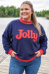 Polka Dot Patchwork Letter Applique Mock Neck Graphic Sweatshirt