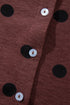 Polka Dot Pattern Button Front Long Sleeve Shirt