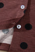 Polka Dot Pattern Button Front Long Sleeve Shirt