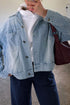Polka Dot Pocketed Long Sleeve Collared Shift Jacket