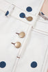 Polka Dot Print Bib Pocket Denim Barrel Overalls Jumpsuit