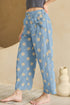 Polka Dot Print Bow Detail Pocketed Denim Jeans