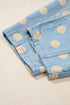 Polka Dot Print Bow Detail Pocketed Denim Jeans