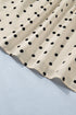 Polka Dot Print Button Detail Short Sleeve Babydoll Blouse