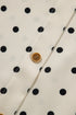 Polka Dot Print Button Detail Short Sleeve Babydoll Blouse