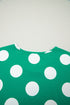 Polka Dot Print Cropped Tee Bodycon Skort Two Piece Set