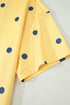 Polka Dot Print Crossed Seam Detail Oversized Tee