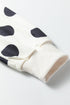 Polka Dot Print Drop Shoulder Drawstring Jogger Pant Set