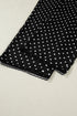 Polka Dot Print Elastic Waist Lace Hem Loose Pants