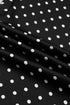 Polka Dot Print Elastic Waist Lace Hem Loose Pants