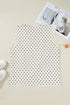 Polka Dot Print Lace Trim Sleeveless V Neck Blouse