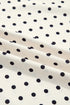 Polka Dot Print Lace Trim Sleeveless V Neck Blouse