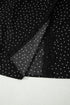Polka Dot Print Lace Trim Wrap Mini Dress