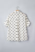 Polka Dot Print Loose Fit Dolman Sleeve Shirt