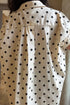 Polka Dot Print Loose Fit Dolman Sleeve Shirt