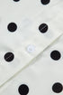 Polka Dot Print Loose Fit Dolman Sleeve Shirt